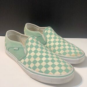 Vans slip on checkerboard